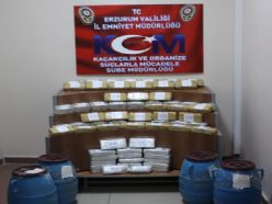Erzurum'da peynir arası uyuşturucu