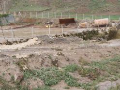 Kağızman'da baraj kanalı patladı