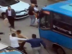 Erzurum'da minibüs sürücüsü dehşet saçtı