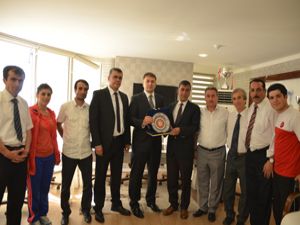 Judo Federasyonu'ndan Erzurum GHSİM'ye teşekkür plaketi