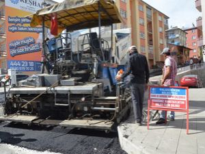 Palandöken Belediyesi, Köşk Mahallesi'ni asfaltladı