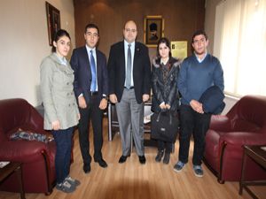 ERVAK'ın gençleri Başkan Orhan'ı ziyaret etti