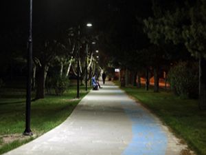 Atatürk Üniversitesi Kampüsü aydınlatıldı