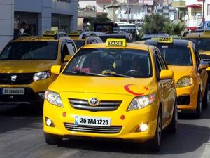 Erzurum'da taksi plakaları donduruluyor