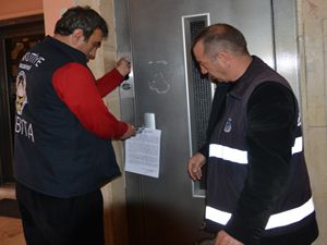 Yakutiye Belediyesi, bozuk asansörleri mühürlüyor