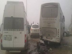 Erzurum'da zincirleme trafik kazası: 4 yaralı