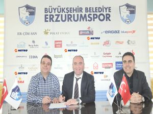 Metro Turizm Erzurumspor'a sponsor oldu...