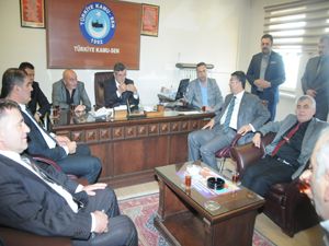 MHP milletvekili adaylarından KAMUSEN'e ziyaret