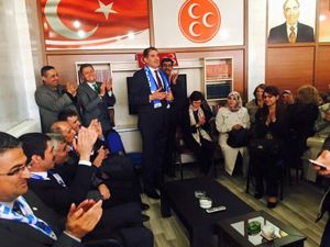MHP Milletvekili adayları ilçe teşkilatlarıyla buluştu