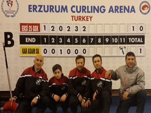 Vodofone Erzurum curling takımı 1. Lig'de mücadele edecek