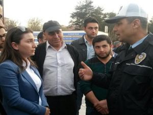 Erzurum'da CHP standına polis ve zabıta engeli
