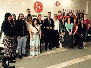 Amerikalı öğrencilerden Kamil Aydın'a ziyaret