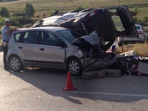 Pasinler'de trafik kazası: 5 yaralı