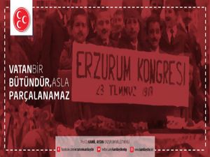 MHP Milletvekili Aydın'dan 23 Temmuz mesajı