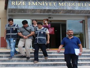 Rize'de çaldılar Erzurum'da yakalandılar