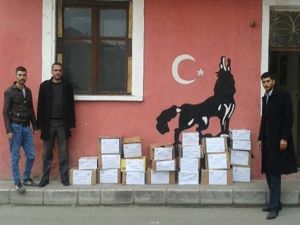 Pasinler Ülkü Ocakları'ndan Türkmenlere yardım kampanyası