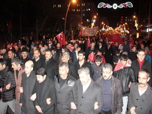 Erzurum'da Çakıroğlu yürüyüşü