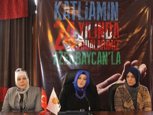 AK Parti Erzurum kadın kolları teşkilatı Hocalı katliamını kınadı