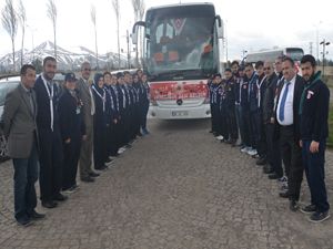 Erzurumlu izciler, Çanakkale'ye uğurlandı