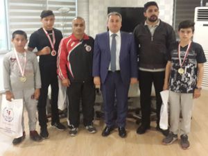 Şampiyon kick boksçulardan GHSİM'e ziyaret