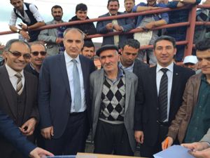 Erzurum'da yüzde 80 hibeli damızlık boğa ve koç dağıtımı
