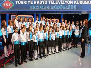 TRT Erzurum Müdürlüğü THM çocuk korosunu takviye ediyor