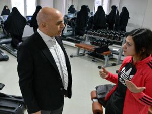 Spor salonunda 'çarşaflı' önlem