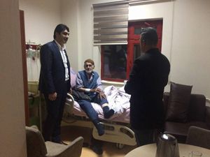 Başkan Polat hastaları ziyaret etti