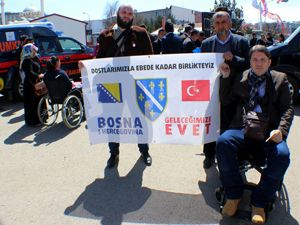 Bosnalı gazilerden 'evet'e destek