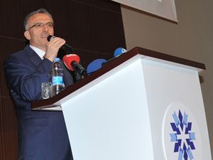 ETÜ Maliye Bakanı Naci Ağbal'ı ağırladı