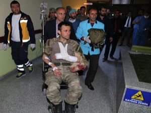Yaralı Uzman Çavuş Oltu'da tedavi altına alındı