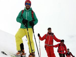 Palandöken'de Nisan sonunda kayak keyfi