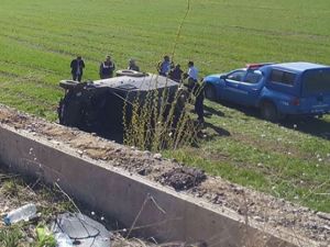Horasan'da askeri zırhlı araç kaza yaptı: 3 asker yaralı