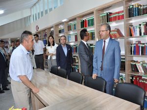Erzurum cezaevinde kütüphane ve bayan kuaförü hizmete açıldı