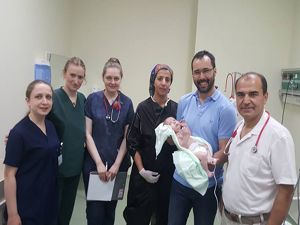 Miraç bebek Erzurum BEAH'ta hayata yeniden merhaba dedi
