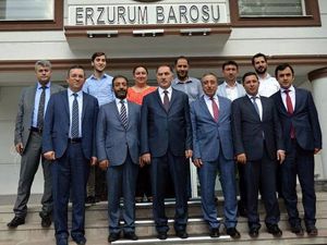 Malkoç, Erzurum Barosu'nu ziyaret etti
