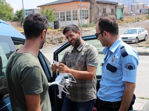 Erzurum'da izinsiz drone uçuran şahıs gözaltına alındı