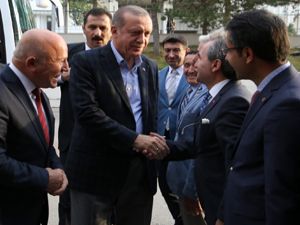 Cumhurbaşkanı Erdoğan Büyükşehir Belediyesi'ni ziyaret etti
