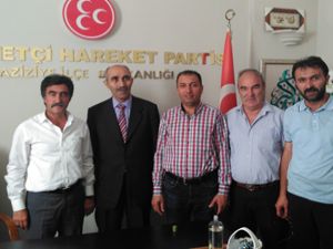 AK Parti İlçe teşkilatından MHP ilçe teşkilatına ziyaret