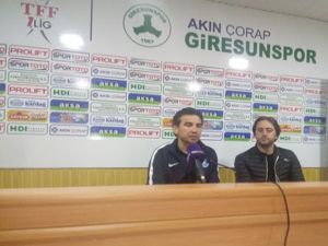 Giresunspor-B.B. Erzurumspor maçının ardından