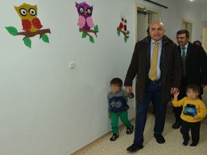 Başkan Korkut, çocuk evlerini ziyaret etti
