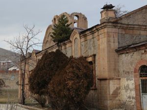 Rus Ortodoks Kilisesi'nin çatısında çam ağacı çıktı