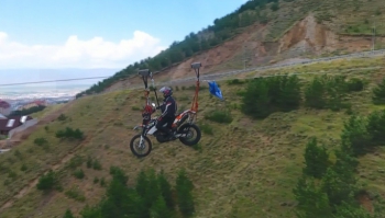 2 bin 300 rakımda zipline yaparak kanatlandı