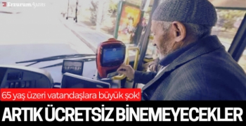 65 yaş üstü ücretsiz taşıma devri bitiyor!