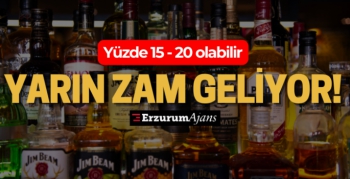 Alkollü içeceklere 2 Eylül'de zam geliyor