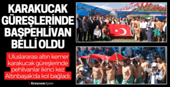 Altınbaşak'ın başpehlivanı Bölükbaşı