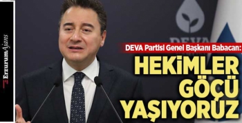 Babacan'dan 'doktor göçü' tepkisi