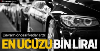 Bayram öncesi kiralık araçlara yoğun talep fiyatları arttırdı