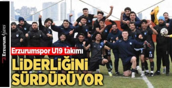 BB Erzurumspor U19 takımı şampiyonluğa koşuyor