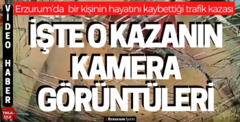 Bir kişinin hayatını kaybettiği trafik kazası kameralara yansıdı